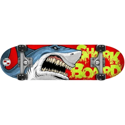 Bild av Skids Control skateboard med dubbelkick (SHARK)