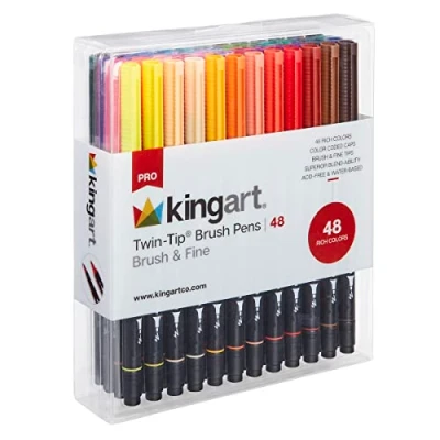 Bild av KINGART 445 48 set med dubbla spetsar borstar delar