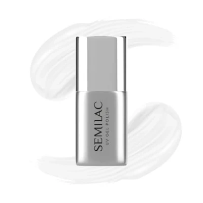 Bild av Semilac Top Coat No Wipe UV gel blötläggning polish salong kvalitet manikyr effektiv långvarig ingen torkning topp rock sprickbeständig lätt att applicera (blinkande koppar och guld, 7