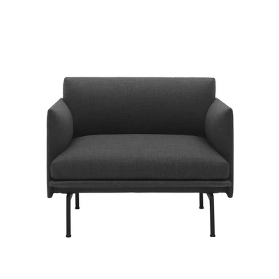 Bild av Muuto Outline Chair Lounge stol Remix 163 W88 x D84 H71 SH40 cm