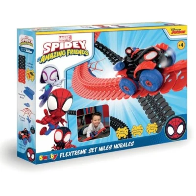 Bild av Smoby 7600180926 Spidey FLEXTREME Set Bilbana Från med Design, 184 Spår ingår, 4 år
