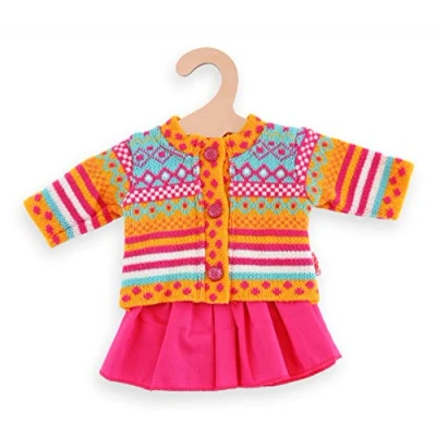 Bild av Heless Cardigan AND Skirt &#039;JOLLY&#039; Tillbehör till dockor för barn, Storlek: One Size, Multi coloured