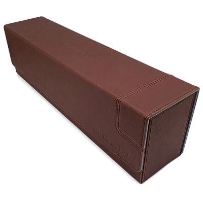 Bild av Docsmagic.de Premium Magnetic Tray Long Box Brown Large Card Deck Storage