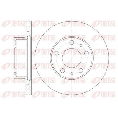 Bild av REMSA 61351.10 Disque de frein Essieu avant 279,7, 279,7 24 5 ventilé PEUGEOT: Boxer Van, Сamion à Plateau/Сhâssis, Minibus