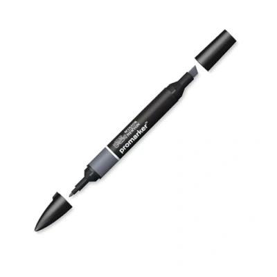 Bild av Winsor &amp; Newton &quot; ProMarker 0203259 professionell layoutmärkpenna 2 spetsar, fin och bred för ritningar, design layouter isgrå 5