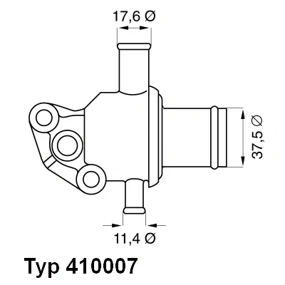 Bild av WAHLER 410007.87D Thermostat d&#039;eau 87 avec joint d&#039;étanchéite FIAT: Cinquecento, Seicento / 600 3/5 portes