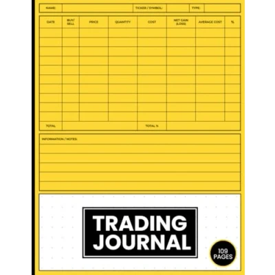 Bild av Trading Journal: Stocks, Forex, Options and Crypto Log Book for Organised Traders Record up to 1000 Trades.