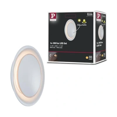 Bild av Paulmann 92926 Infälld vägglampa set Neordic 1x2,5W 2700K varmvit orienteringsbelysning korridor trappor 230V vit matt/plast