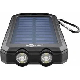 Bild av Goobay Outdoor powerbank med solceller och ficklampa 8 000 mAh