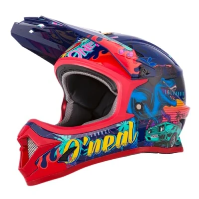 Bild av O&#039;NEAL Mountainbike hjälm Barn MTB nedförsbacke ABS skal, ventilationsöppningar för optimal ventilation och kylning, säkerhetsstandard EN1078 Sonus Youth Helmet Rex Multi Storlek M