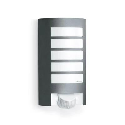Bild av Steinel utomhuslampa L 12 S antracit, 180 rörelsedetektor, 10 m räckvidd, robust aluminiumkåpa, E27, max. 60W, vägglampa, 27,2 x 15,5 10,8 cm