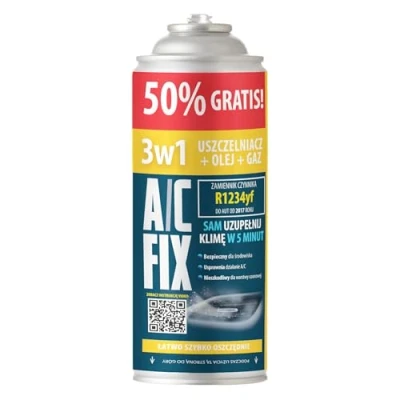Bild av A/C FIX 3in1 R1234yf köldmedium ersättningsgas luftkonditionering bil gasflaska 1x235 g refill set husbil ECO
