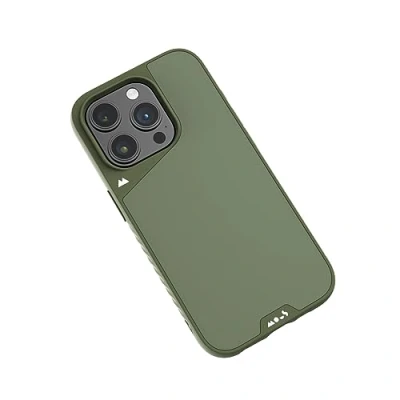 Bild av Mous iPhone 15 Pro MAX fodral med MagSafe Limitless 5.0 Tyg Grön Stötsäkert