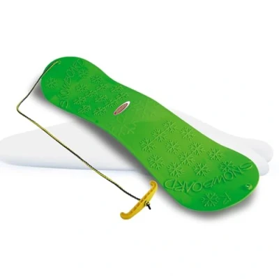 Bild av JAMARA 460392 Snow Play Snowboard 72 cm aerodynamisk design, dragsnöre med handtag, extra slät halkfri yta på undersidan glidblad, ovansidan, grön