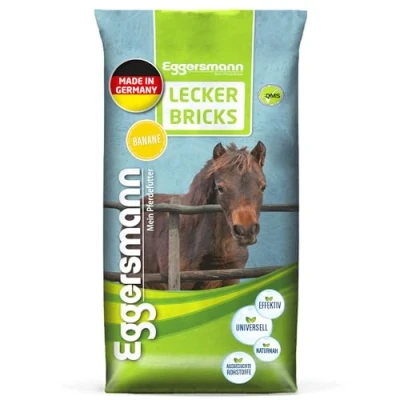Bild av Eggersmann min hästfoder läcker tegel banan för hästar, 1 pack (1 x 25 kg)