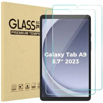 Bild av ProCase 2 pack för Galaxy Tab A9 8,7 tum 2023 skärmskydd X110/X115/X117, härdat glas klart filmskydd SM X110/X115/X117