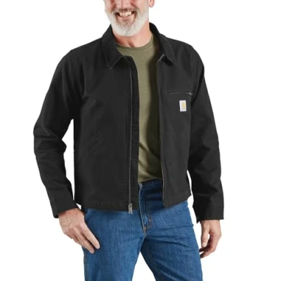 Bild av Carhartt Herr Rugged Flex Avslappnad Fit Duck Detroit Jacka, Svart, M