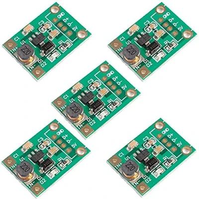 Bild av iHaospace Mini DC till spänningsregulator step up boost omvandlare strömförsörjningsmodul 1V 5V 500mA (paket med 5)