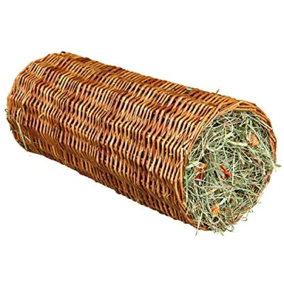 Bild av Trixie Wicker tunnel with hay/carrot ø 15 x 33 cm 110 g