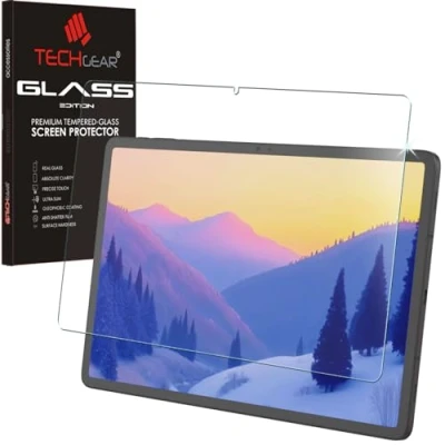 Bild av TECHGEAR Galaxy Tab S10 Plus &amp; S9 12,4 tum glasskydd (SM X820 X826, SM X810 X816) skärmskydd i härdat glas [HD klarhet] [repbeständig] [Ingen bubbla] för Samsung S9+ S10+
