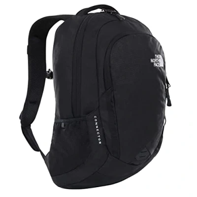 Bild av The North Face Connector Unisex Ryggsäck för studier, resor och arbete. Med sleeve bärbar dator vadderad ryggpanel TNF Black, 28L