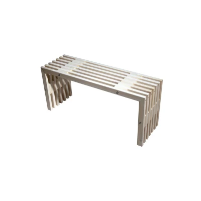 Bild av Hillerstorp, D bench Bänk 100 cm Vitoljad furu