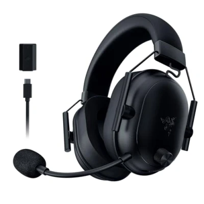 Bild av Razer BlackShark V2 HyperSpeed PC trådlöst ultralätt esportheadset (280 g, HyperClear Super Wideband mikrofon, TriForce Titanium 50 mm drivelement) Svart