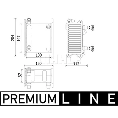 Bild av MAHLE ORIGINAL CI 223 000P Intercooler