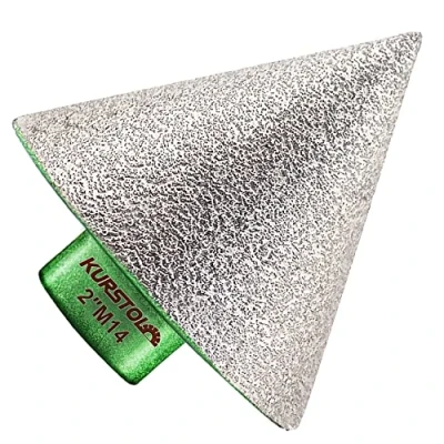 Bild av KURSTOL diamant konbricka bit försänkt borr 50 mm x M14 gängvinkelslipare, avfasning för att forma förstorande ren befintliga hål i granit marmor porslinskakel