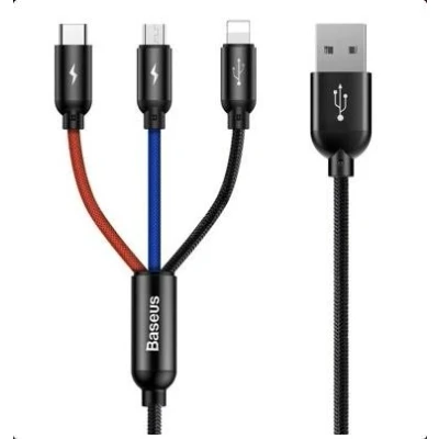 Bild av Baseus CAMLT BSY01 Câble de recharge USB noir 900+300