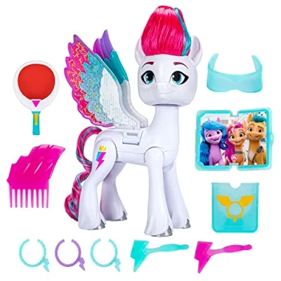 Bild av My Little Pony Dolls Zipp stormvinge överraskning, 5,5 tums leksak med vingar och tillbehör, leksaker för 5 åriga flickor pojkar