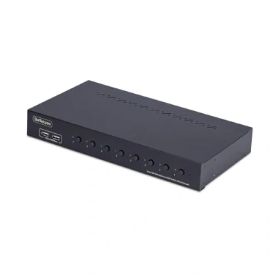 Bild av StarTech.com 8 Port DisplayPort KVM switch w/1U Rack Mount Kit 4K 60Hz ports TAA Compliant