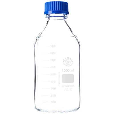 Bild av 1 000 ml borosilicerat glas laboratorieåtergivande flaska SIMAX/VWR (DURAN PYREX EQUIVALENT)