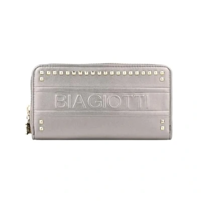 Bild av Laura Biagiotti PU läderplånbok för kvinnor med presentförpackning, Silver 1 x Lorey dragkedja, Modern