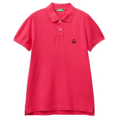Bild av United Colors of Benetton M/Pikétröja, 34l Magenta Röd, XS