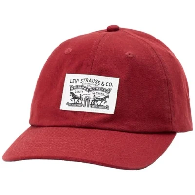 Bild av Levi&#039;s Relaxed DAD Heritage Unisex Keps, Storlek: One Size, Dull red