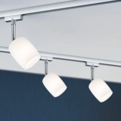 Bild av Paulmann URail Spot Blossom krom matt, glas satin
