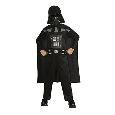 Bild av Star Wars Rubies Darth Vader Opp billig kostym för pojkar eller flickor, jumpsuit, tryckt, svart, kappa och mask, officiell halloween, jul, karneval födelsedag