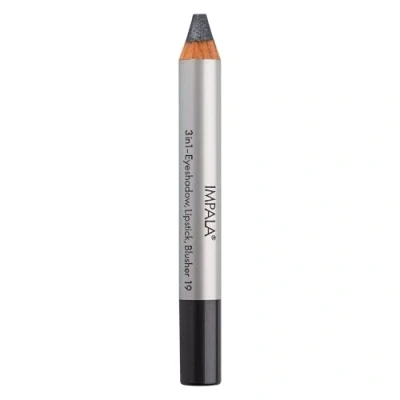 Bild av Impala penna 3 i 1 Färg 19 Mörkgrå metallic ögonskugga, läppstift och blusher