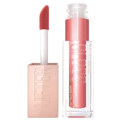 Bild av Maybelline New York glänsande läppglans för fulla effektiva läppar, fuktgivande, med hyaluronsyra, lyftglans, färg: Nr 006 Reef (rosa), 1 x 5,4 ml
