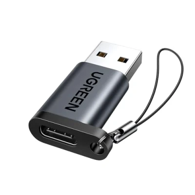 Bild av UGREEN USB 3.0 till C Adapter 5 Gbps Hane Hona A Laddare Laddningskabel Kompatibel med iPhone 15 Pro Max iPad Galaxy S23 Series bärbara datorer etc.