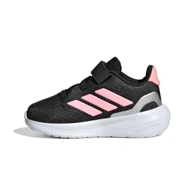 Bild av adidas Performance Runfalcon Unisex Väglöparskor Core black/pink spark/silvercoloured för barn, Storlek: 25.5, spark/silver coloured