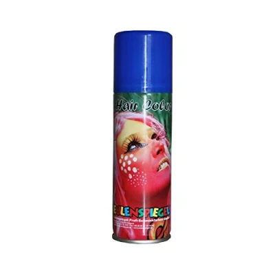 Bild av Ugglespegel 819333 färg hårspray, blå, 125 ml, karneval, halloween, temafest
