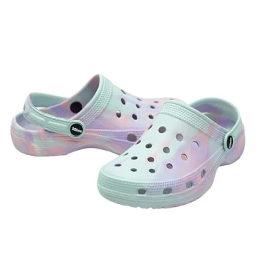 Bild av 2SHOE Träskor och mules barn flickor, unisex skor, halkfria barnsandaler, klassiska tofflor storlek 2136, grön, 27/28 EU
