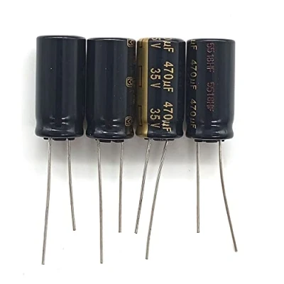 Bild av 4 stycken Elko kondensatorer FC 470uF 35 V 105 C låg impedans kondensator radial, D 10 x L 20 mm