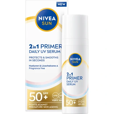 Bild av NIVEA Sun UV Face 2in1 Daily Serum SPF50+ 30 ml