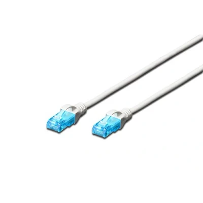 Bild av DIGITUS LAN Kabel Cat 5e 3m CCA nätverkskabel med RJ45 U/UTP oskärmad kompatibel 6 och 5 Vit