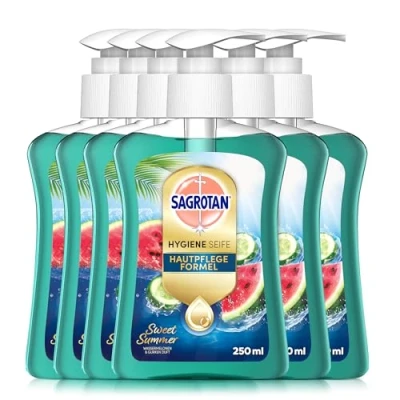 Bild av Sagrotan handtvål Sweet Summer Limited Edition fuktgivande 6 x 250 ml