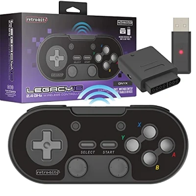 Bild av Retro Bit Legacy 16 Wireless Black Controller Nintendo Switch