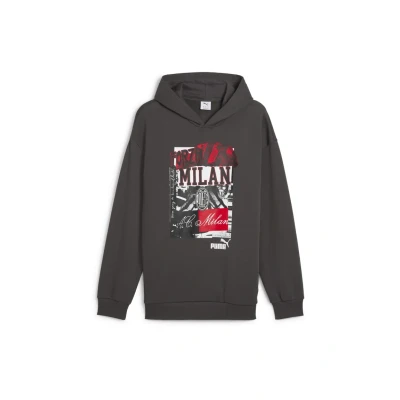 Bild av Puma AC Milan Luvtröja Shadow gray black, Storlek: Small, black